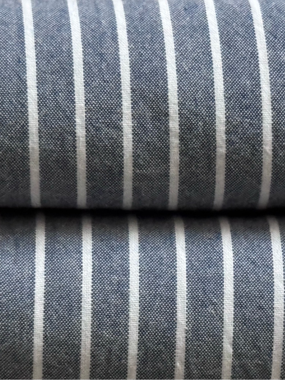 NWT New Roore King 120 x 90 Duvet Set & 2 Shams Blue Striped 100% Cotton